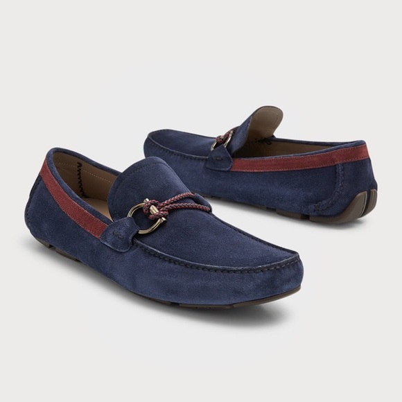 Salvatore Ferragamo Other - Salvatore Ferragamo men’s front 4 drivers suede bluemarine calf - suede/leather